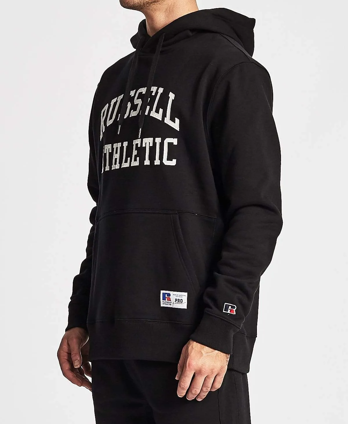 Pro Cotton Arch Logo Hoodie Black sold by Neverland product image thumbnail 3
