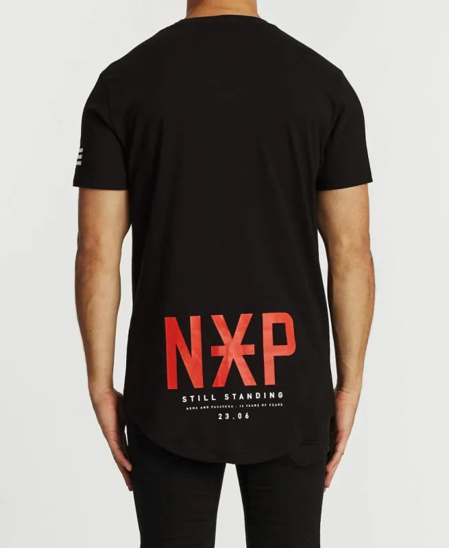 Endurance Cape Back T-Shirt Jet Black sold by Neverland