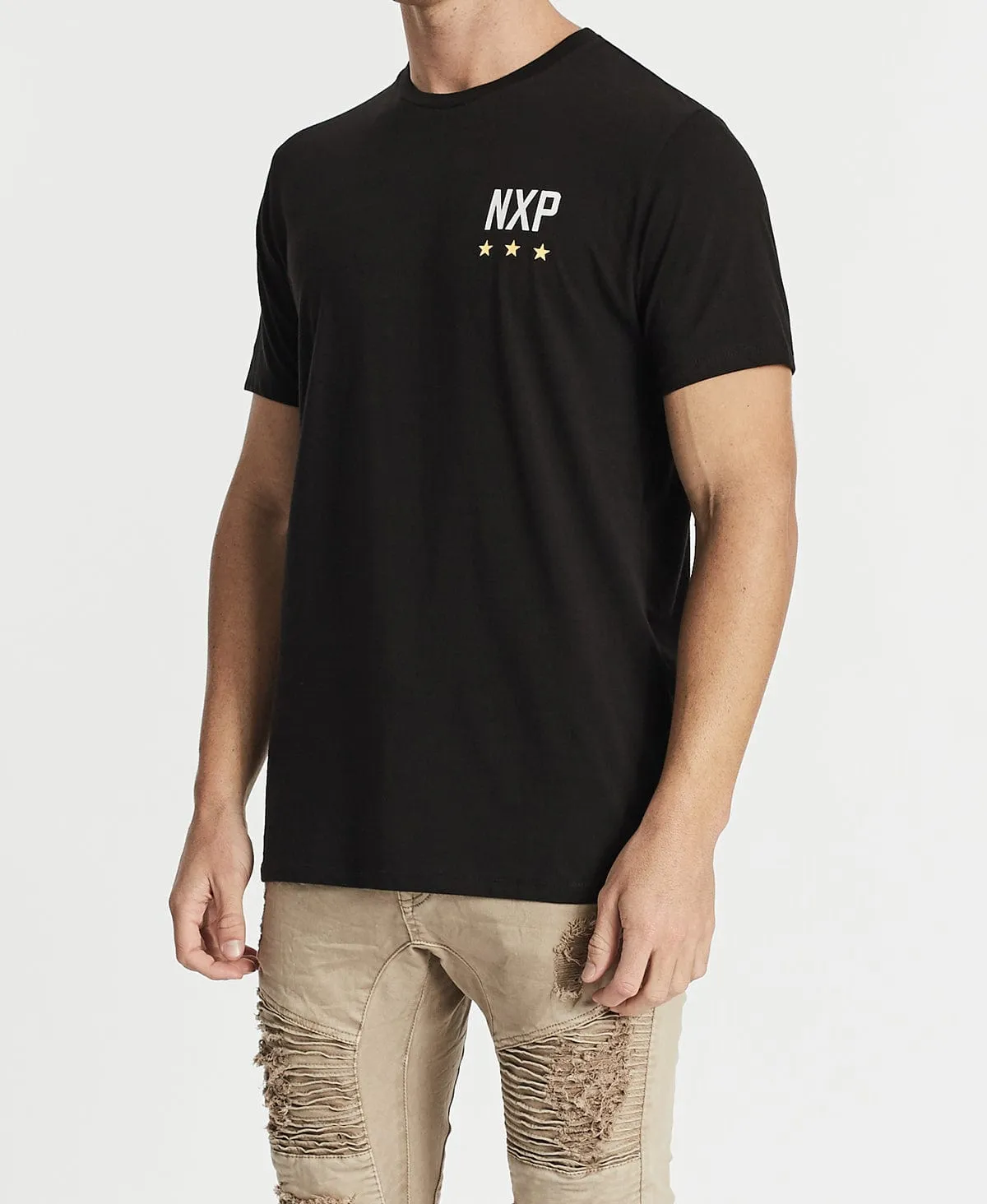 Unbound Cape Back T-Shirt Jet Black sold by Neverland product image thumbnail 3