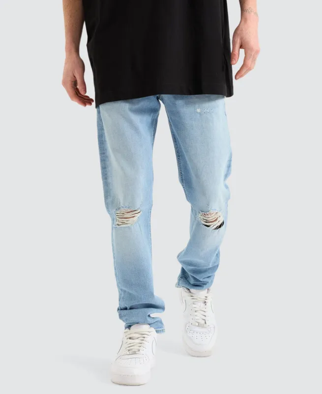 Skinny Jean 041 Light Distressed Blue sold by Neverland