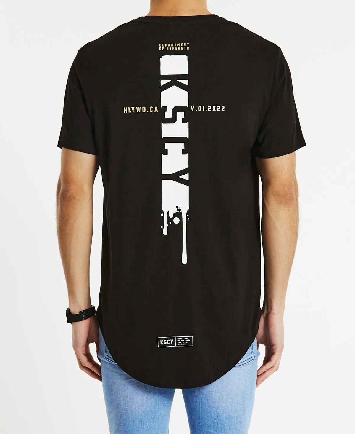 Shake Dual Curved T-Shirt Jet Black sold by Neverland product image thumbnail 3