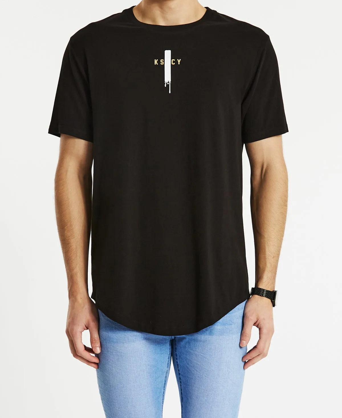 Shake Dual Curved T-Shirt Jet Black sold by Neverland product image thumbnail 4