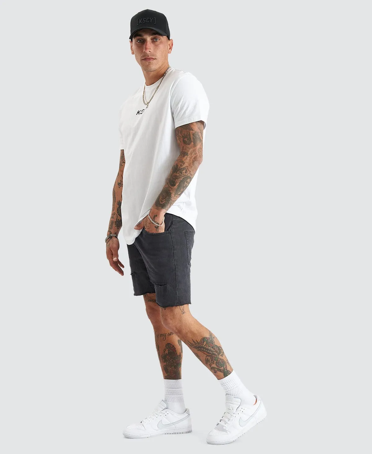 Tustin Dual Curved Tee White sold by Neverland product image thumbnail 3