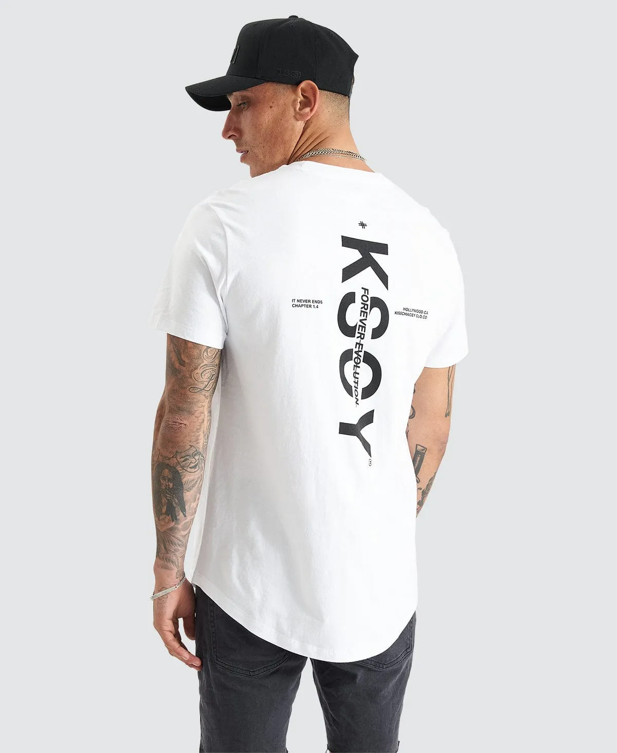 Tustin Dual Curved Tee White sold by Neverland product image thumbnail 2