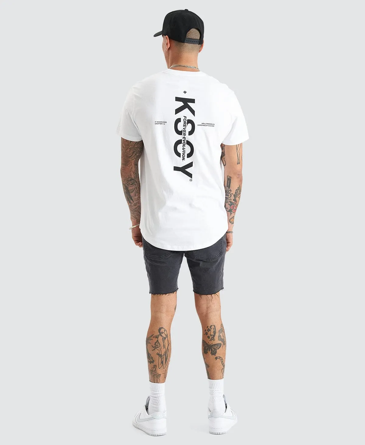 Tustin Dual Curved Tee White sold by Neverland product image thumbnail 4