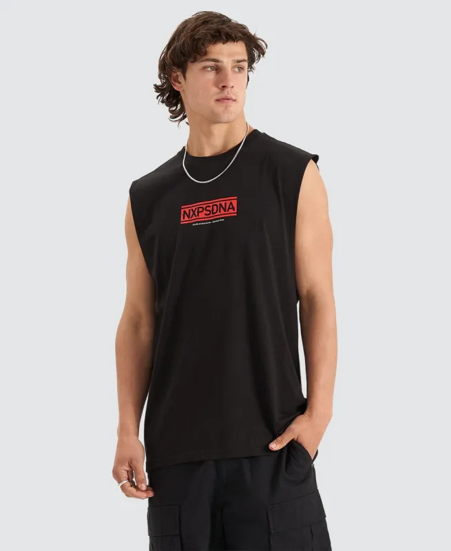 Coupe Scoop Back Muscle Tee Jet Black sold by Neverland