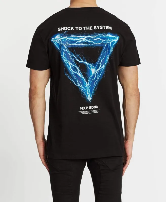 Shock To The System Relaxed T-Shirt Jet Black sold by Neverland
