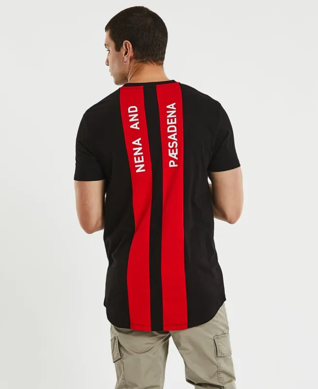 Parallel Cape Back T-Shirt Jet Black sold by Neverland