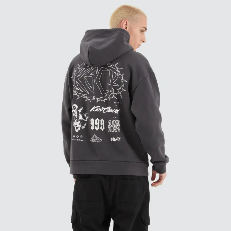 Riftborne Heavy Relaxed Hoodie Pigment Asphalt sold by Neverland