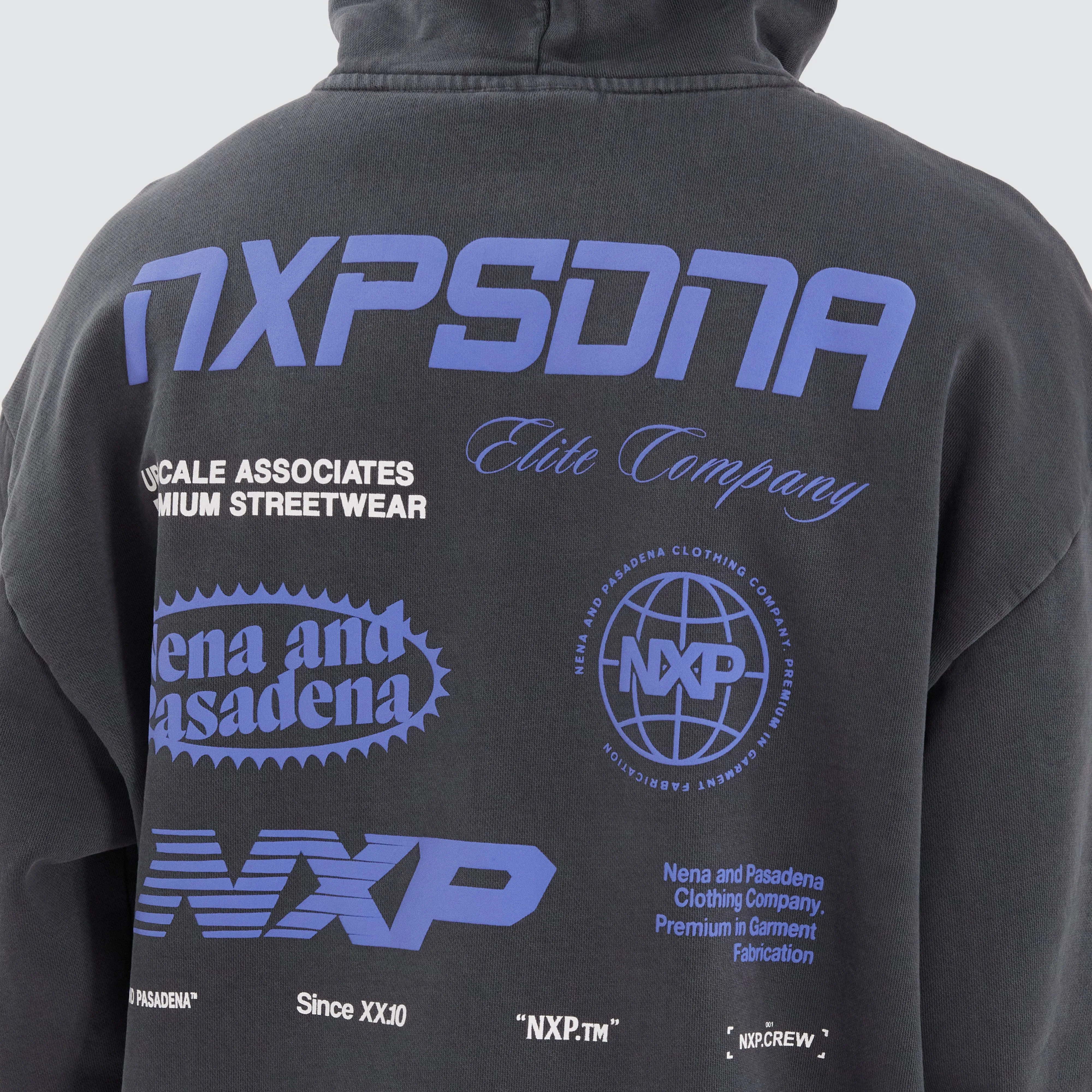 Upscale Box Fit Hoodie Pigment Asphalt sold by Neverland product image thumbnail 4