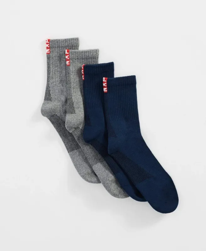 Faster Mid Socks 2 Pack Multi Colour sold by Neverland