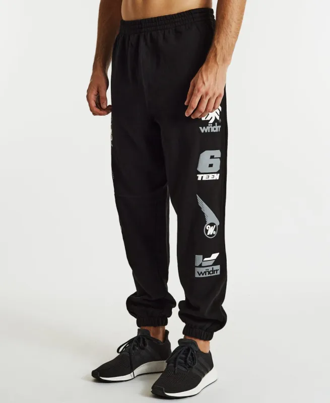 Market Track Pants Black sold by Neverland