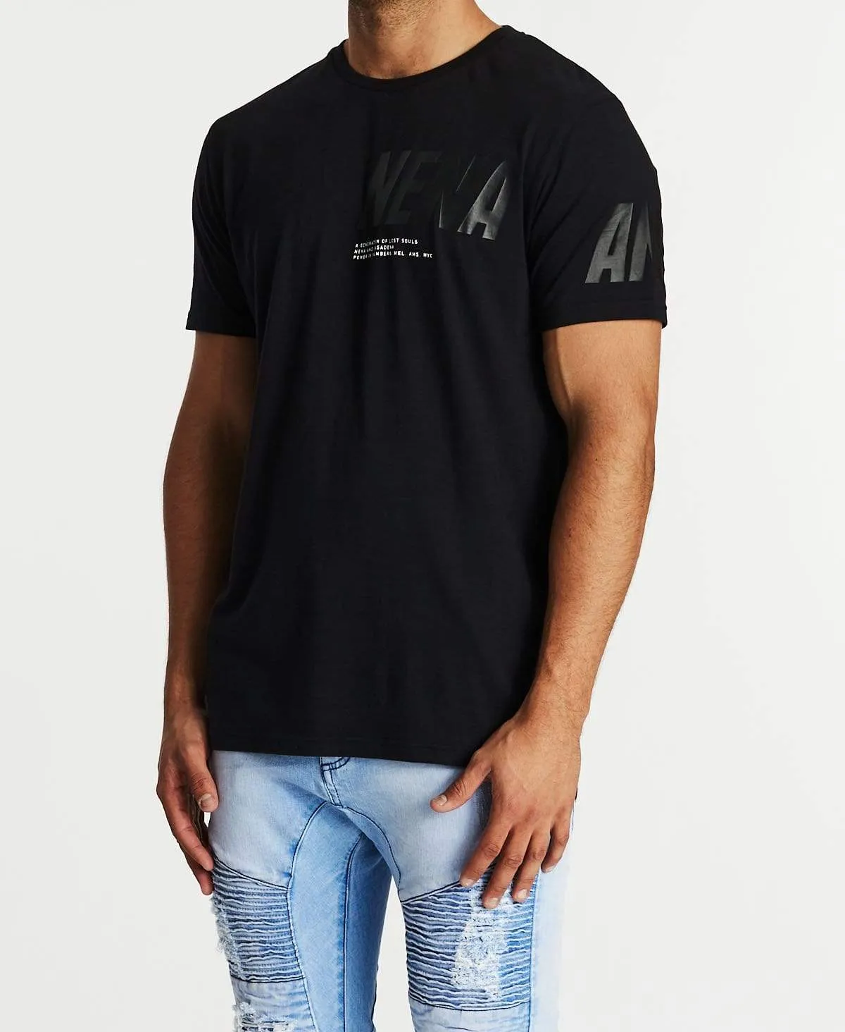 Power Cape Back T-Shirt Jet Black sold by Neverland product image thumbnail 3