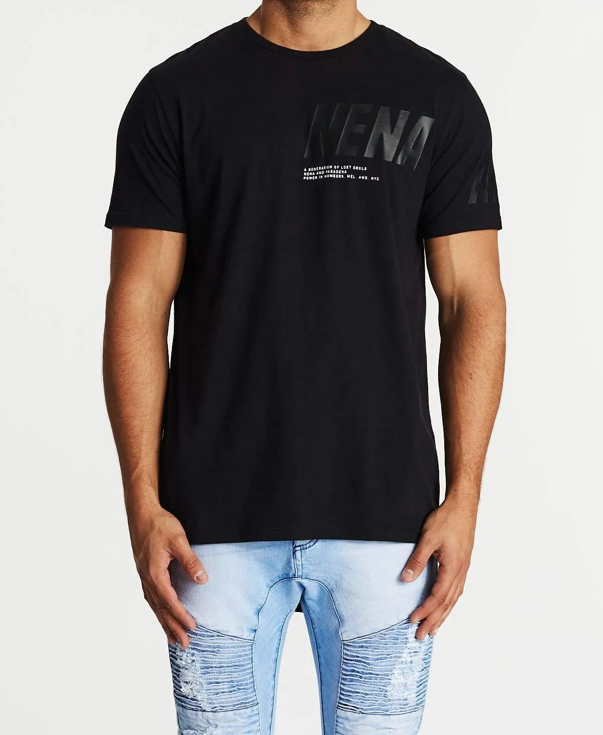 Power Cape Back T-Shirt Jet Black sold by Neverland product image thumbnail 2