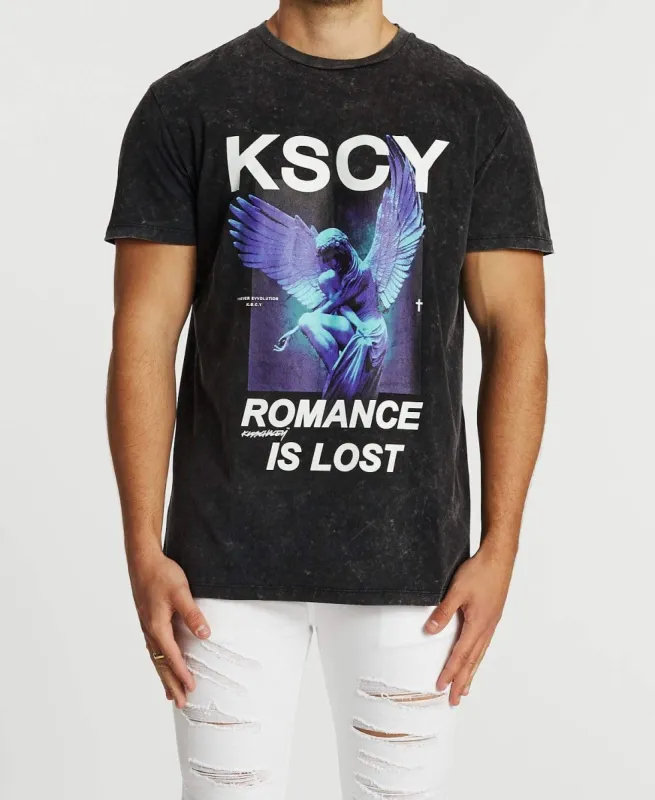 Lover Relaxed T-Shirt Jet Black sold by Neverland