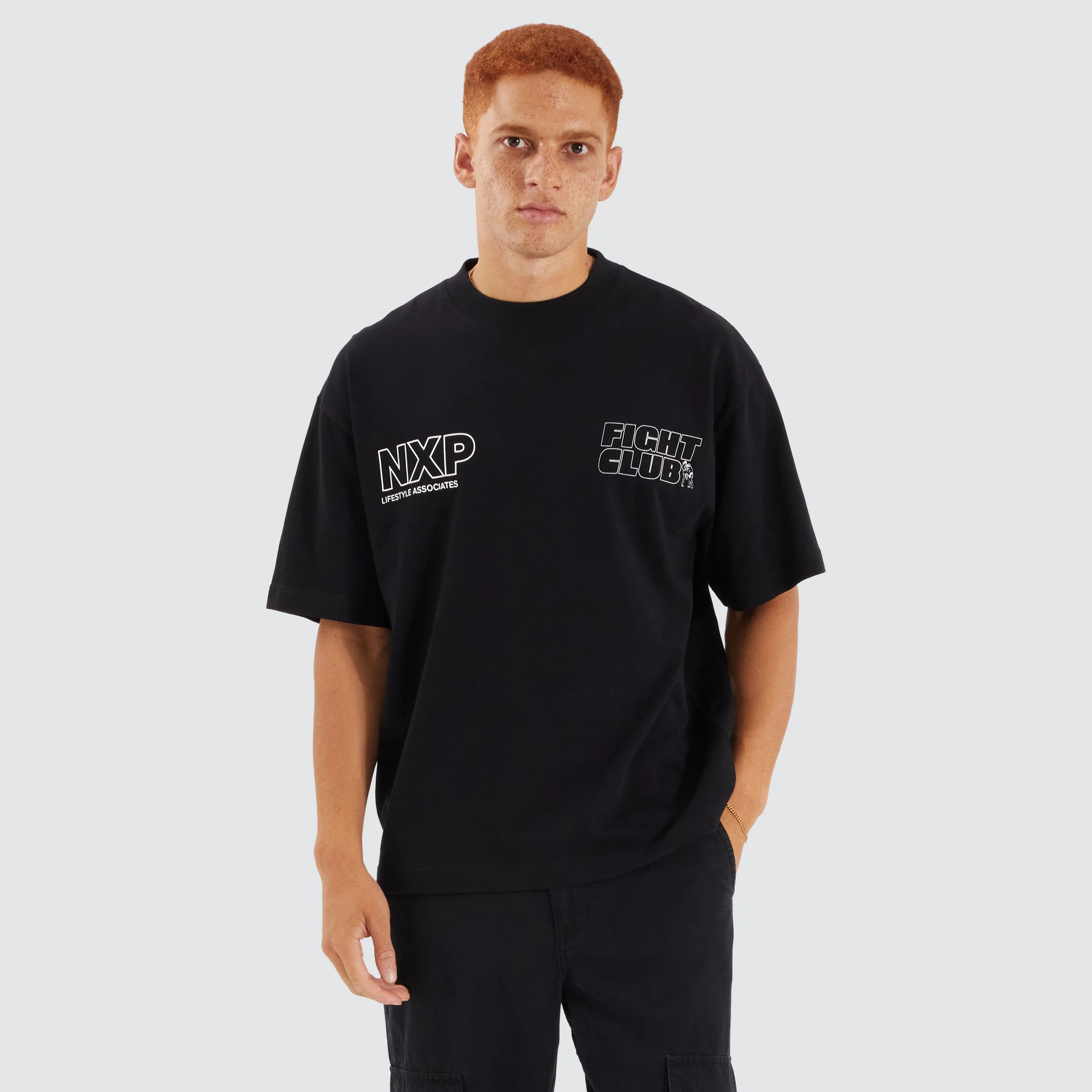 Fight Club Heavy Street Tee Jet Black sold by Neverland product image thumbnail 5