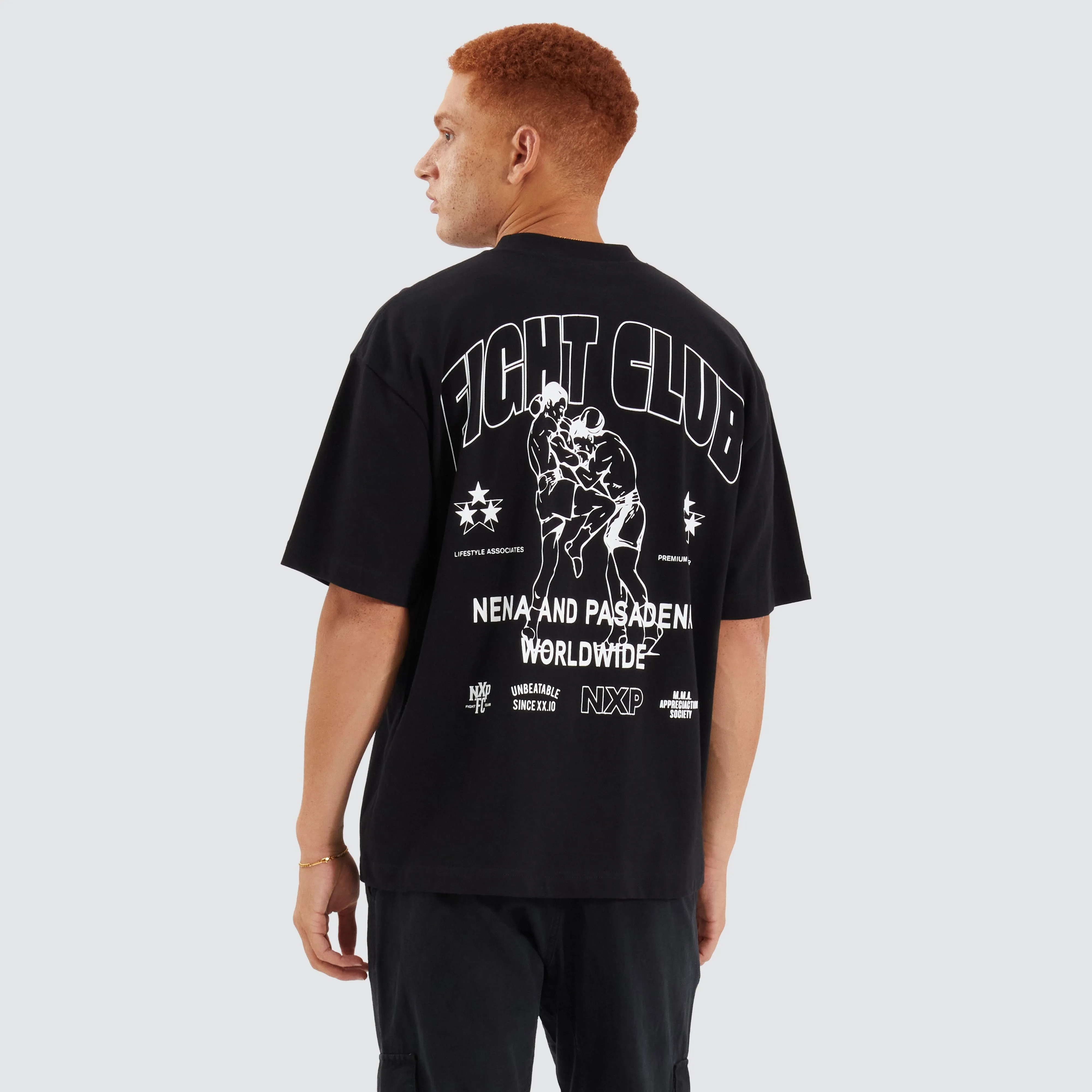 Fight Club Heavy Street Tee Jet Black sold by Neverland