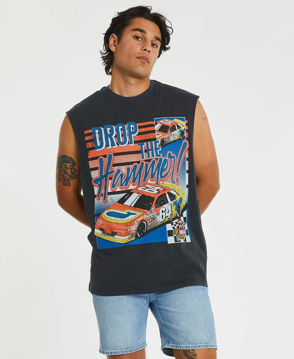 Drop The Hammer Muscle Tee Black sold by Neverland