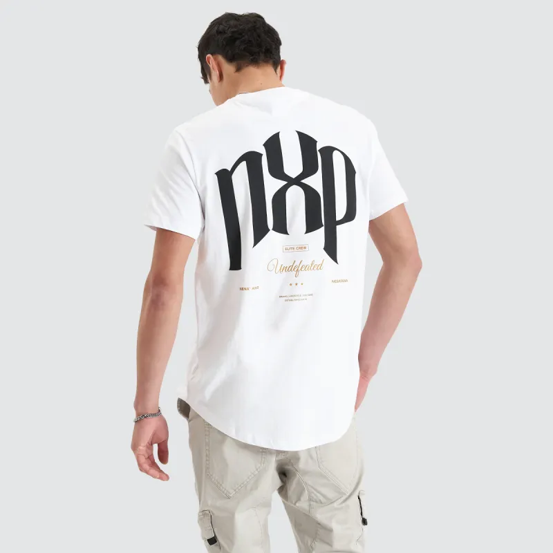 Pods Dual Curved Tee Optical White sold by Neverland