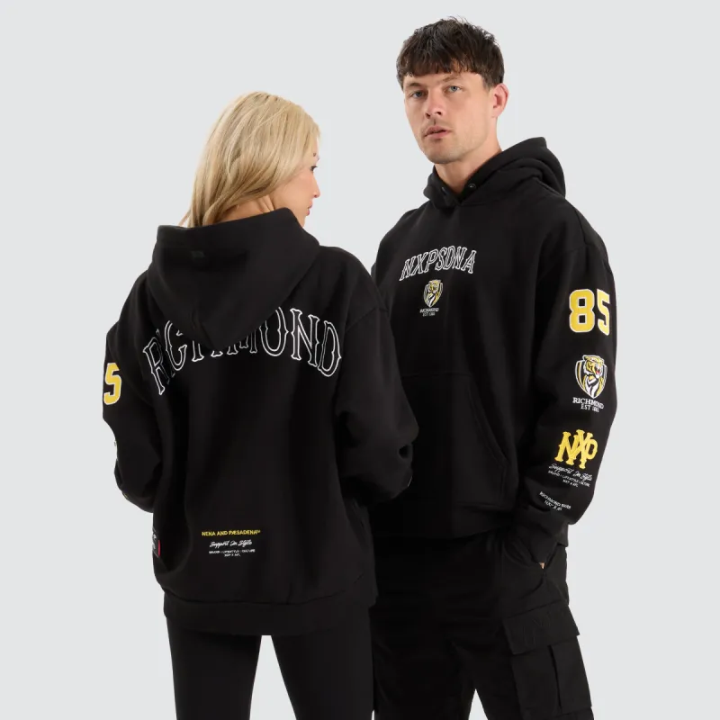Richmond Tigers AFL Box Fit Hoodie Jet Black sold by Neverland