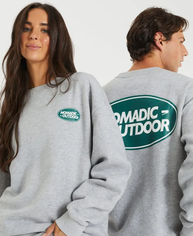 Jock Relaxed Jumper Grey Marle sold by Neverland