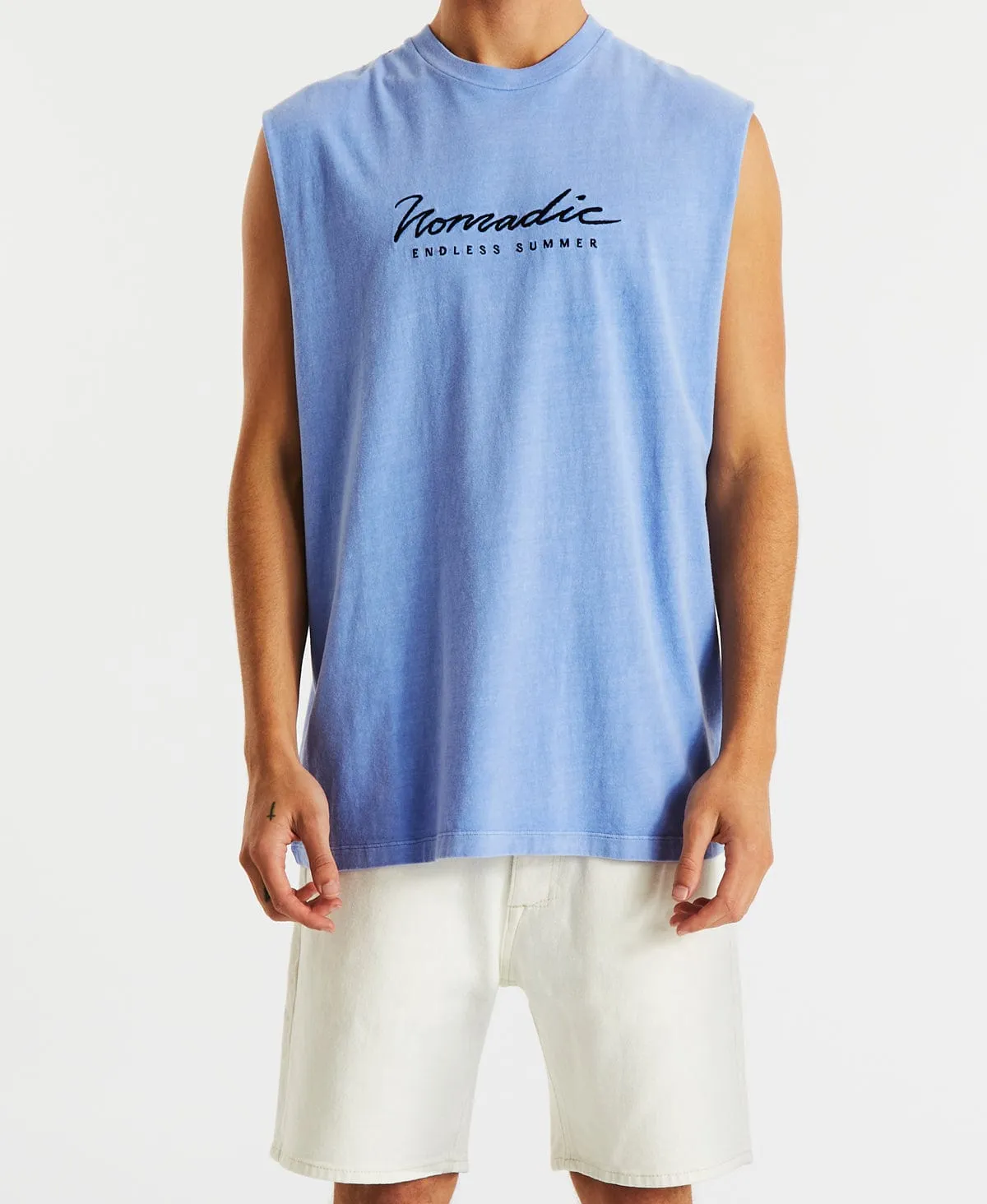 Rise Relaxed Muscle Tee Pigment Lilac sold by Neverland product image thumbnail 3