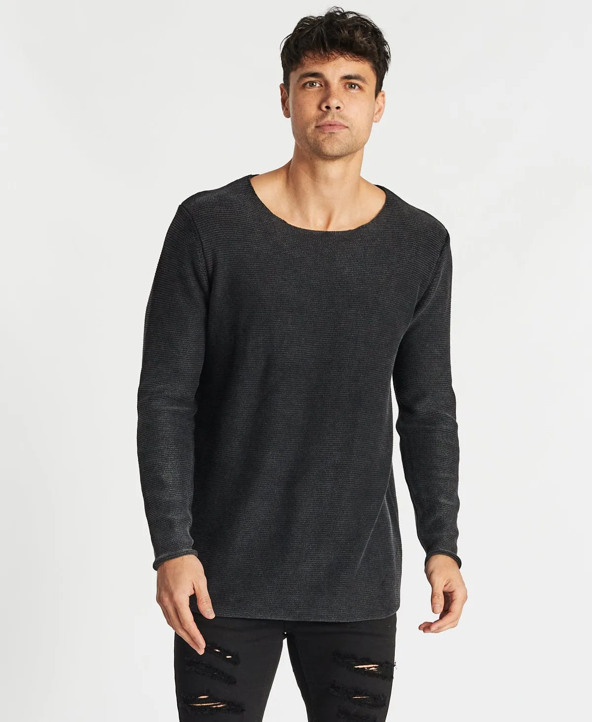 Freedom Knit Jumper Black sold by Neverland