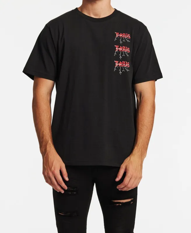 Shocker Merch Fit T-Shirt Washed Black sold by Neverland