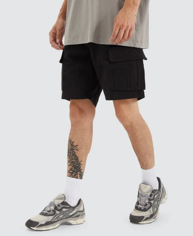 Colby Cargo Shorts Black sold by Neverland