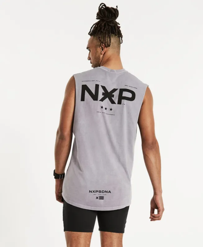 Turn Back Scoop Back Muscle Tee Pigment Lavender sold by Neverland