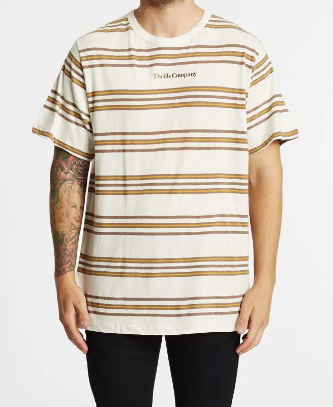 Memory Stripe Merch Fit T-Shirt Dirty White sold by Neverland