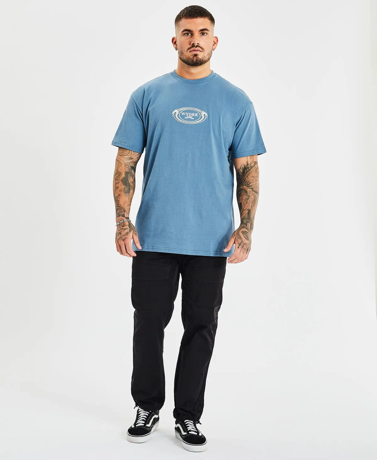 Tahu Custom Fit T-Shirt Work Blue sold by Neverland product image thumbnail 4