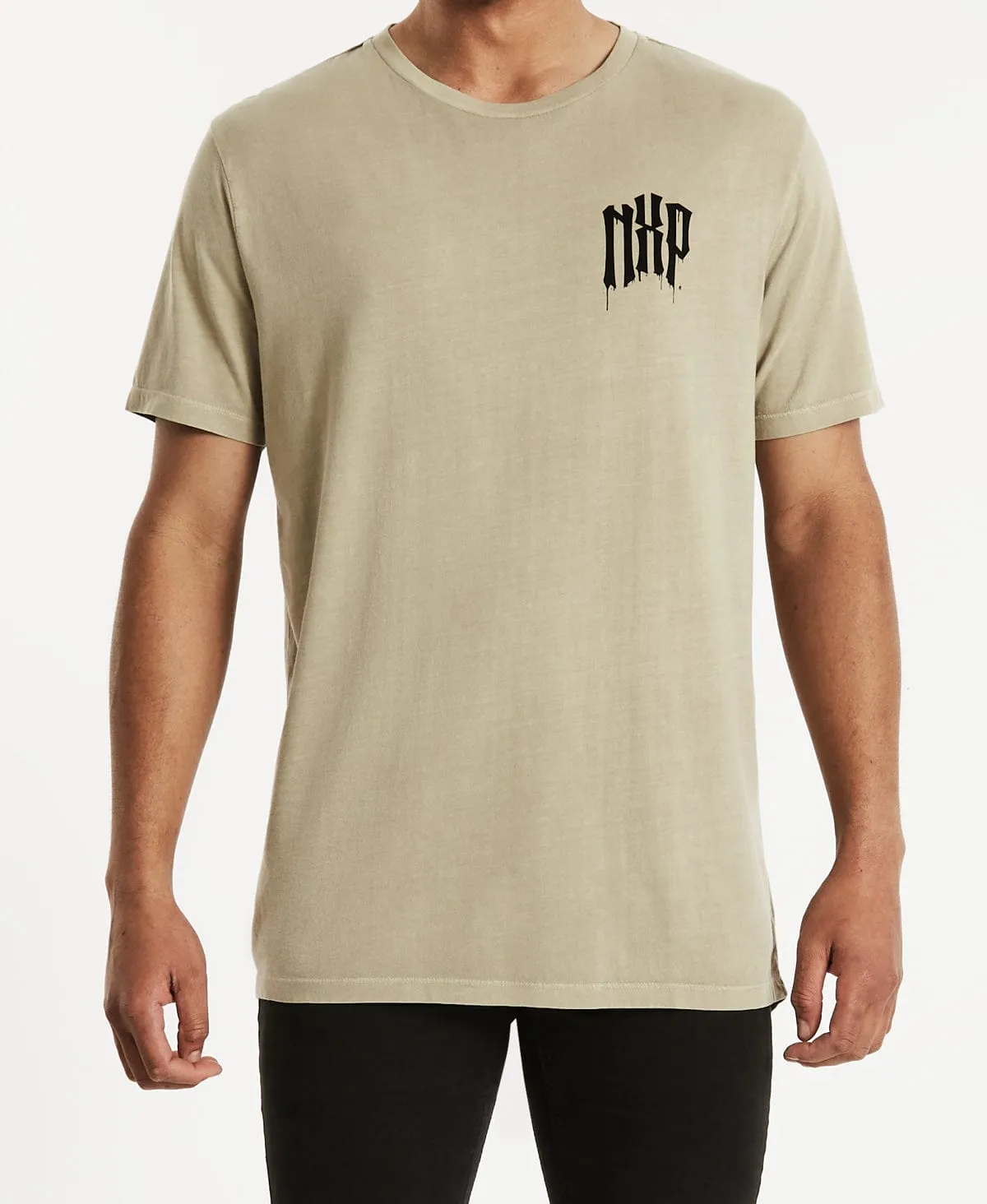 Drip Cape Back T-Shirt Pigment Light Taupe sold by Neverland product image thumbnail 2