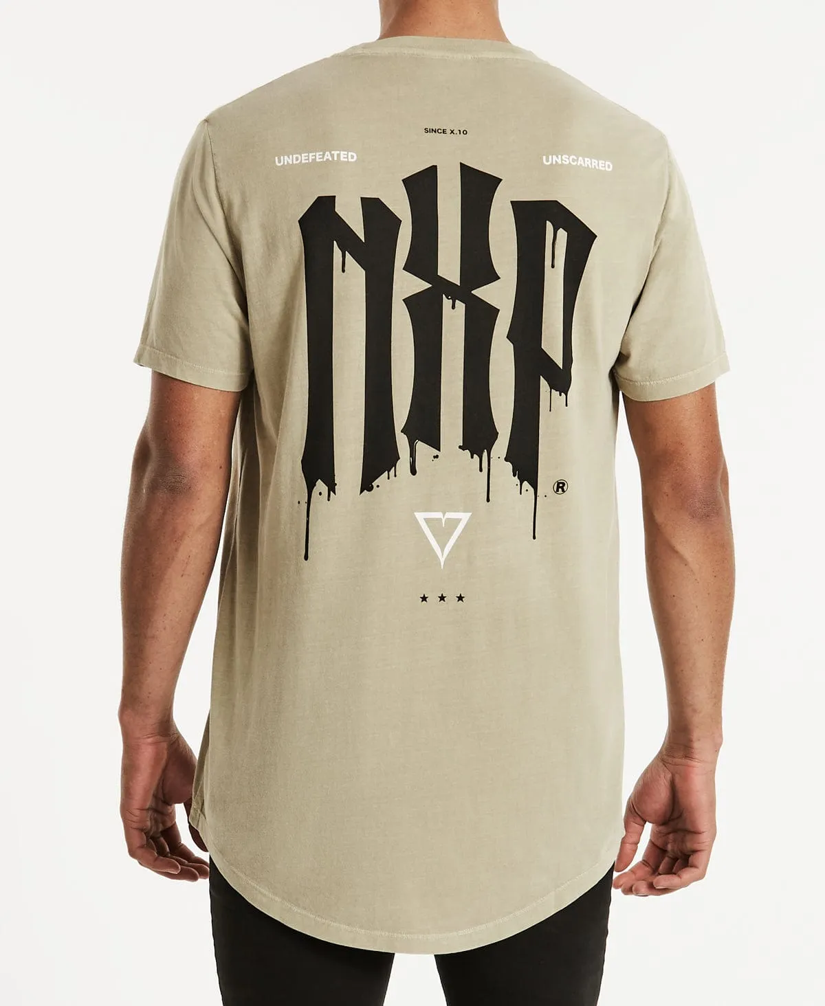 Drip Cape Back T-Shirt Pigment Light Taupe sold by Neverland product image thumbnail 3