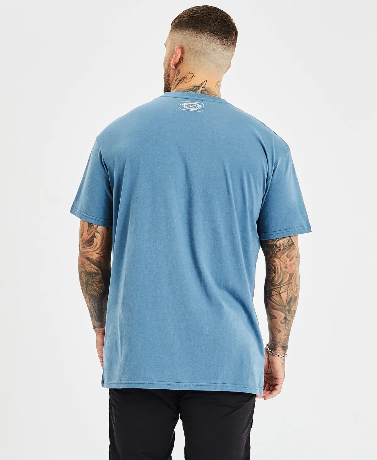 Tahu Custom Fit T-Shirt Work Blue sold by Neverland product image thumbnail 3