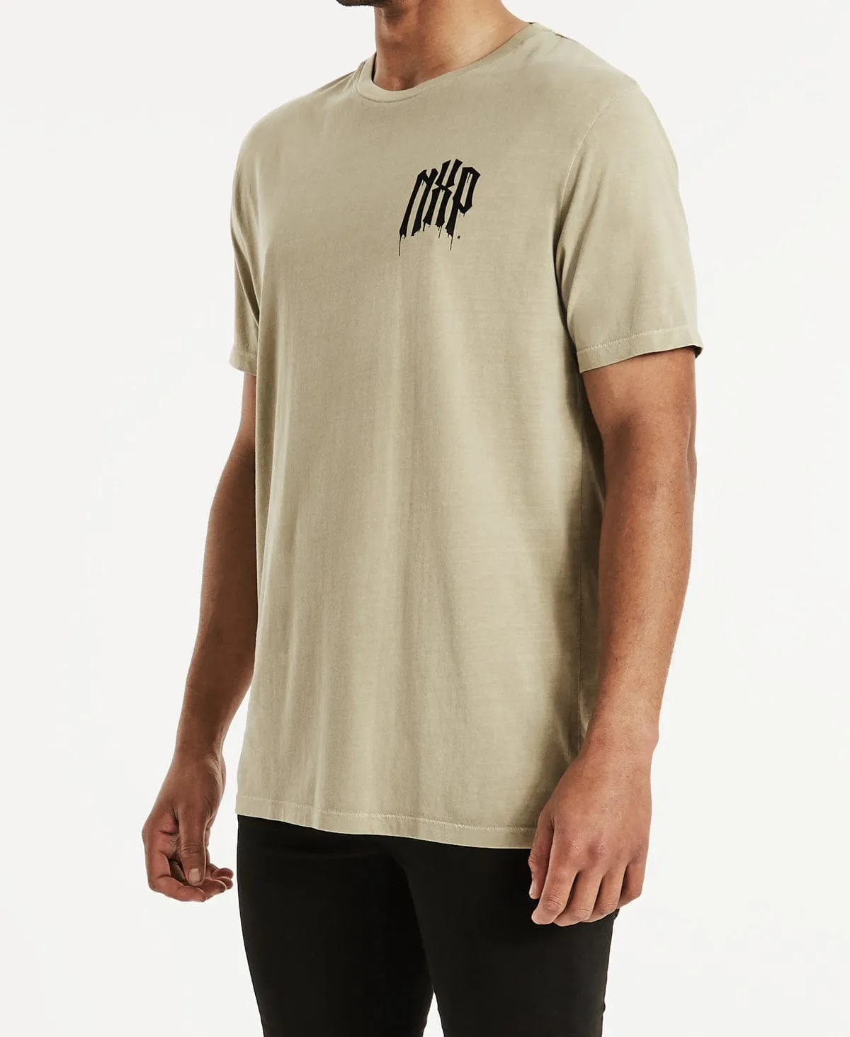 Drip Cape Back T-Shirt Pigment Light Taupe sold by Neverland product image thumbnail 4