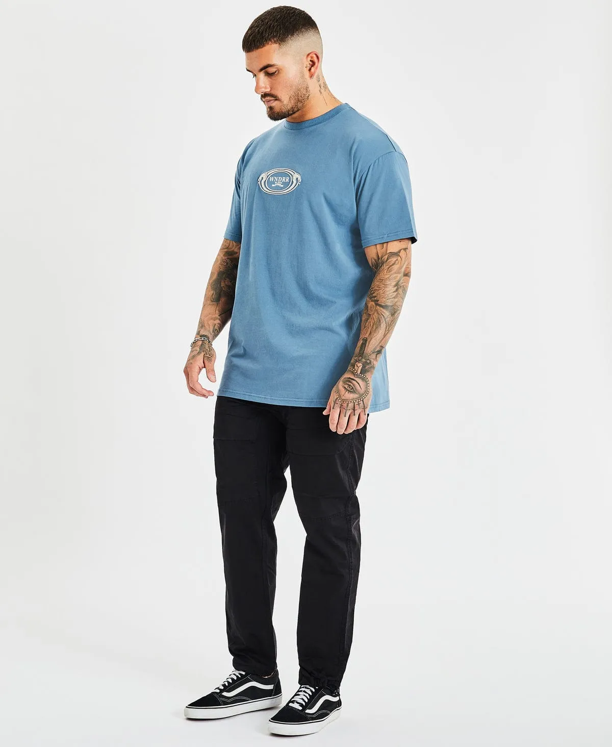 Tahu Custom Fit T-Shirt Work Blue sold by Neverland product image thumbnail 5