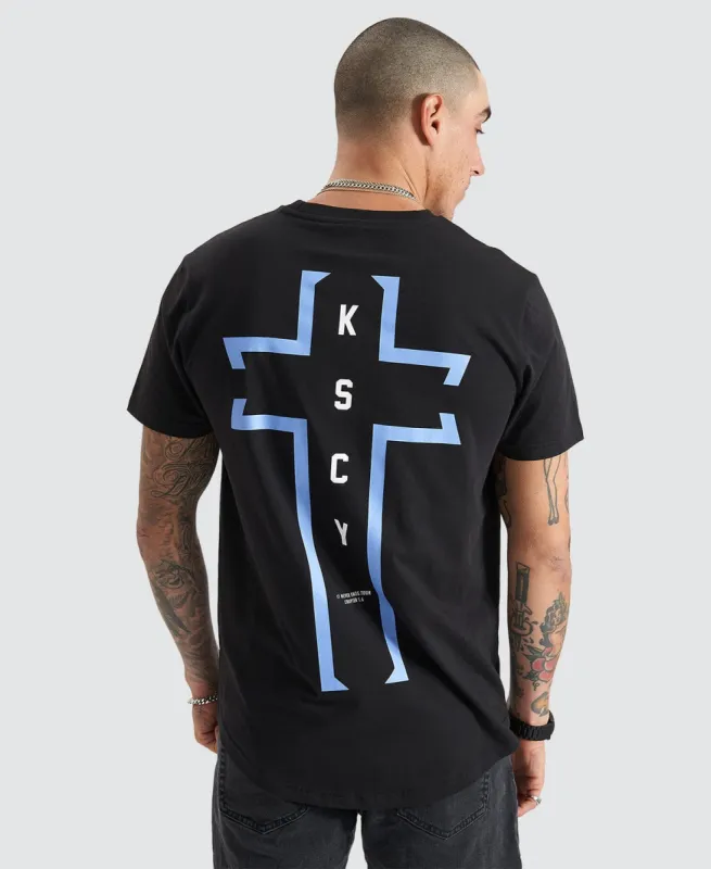 Vigour Dual Curved Tee Jet Black sold by Neverland