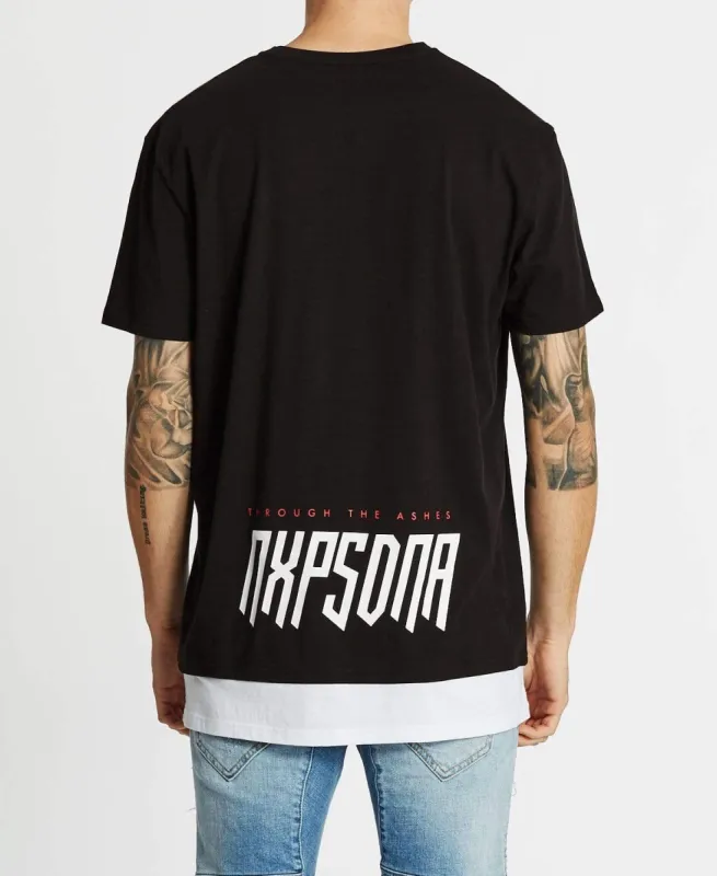 Ashes To Ashes Relaxed Fit T-Shirt Jet Black sold by Neverland