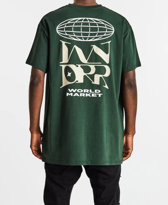 Market Custom Fit T-Shirt Forest Green sold by Neverland