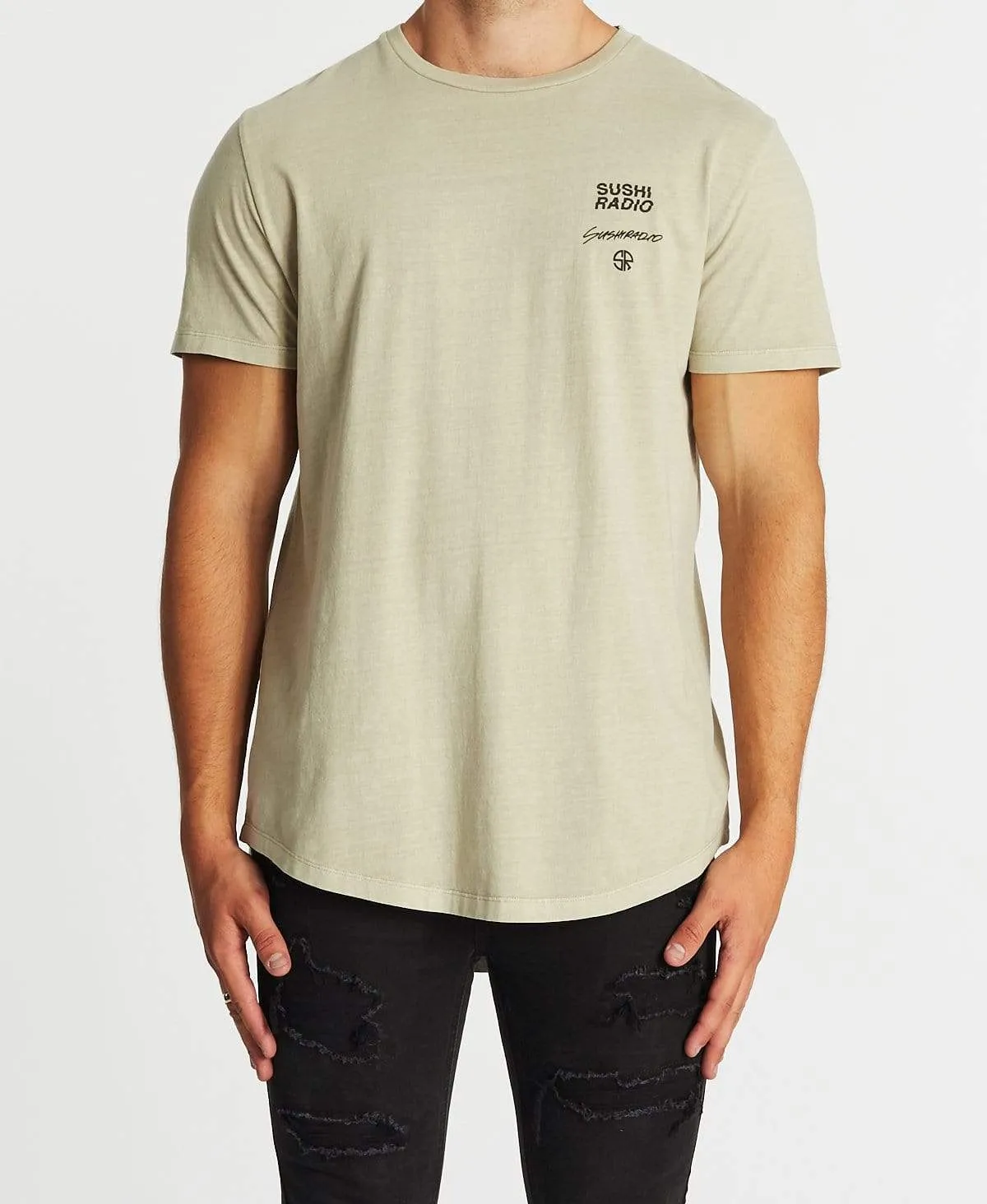 Deadly Dual Curved T-Shirt Pigment Feather Grey sold by Neverland product image thumbnail 2