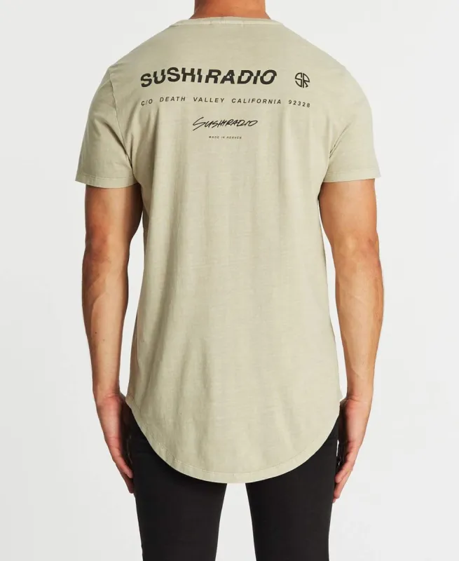 Deadly Dual Curved T-Shirt Pigment Feather Grey sold by Neverland