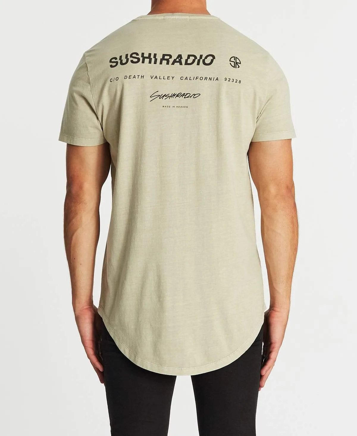 Deadly Dual Curved T-Shirt Pigment Feather Grey sold by Neverland