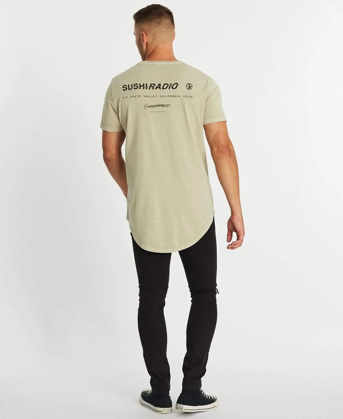 Deadly Dual Curved T-Shirt Pigment Feather Grey sold by Neverland product image thumbnail 5