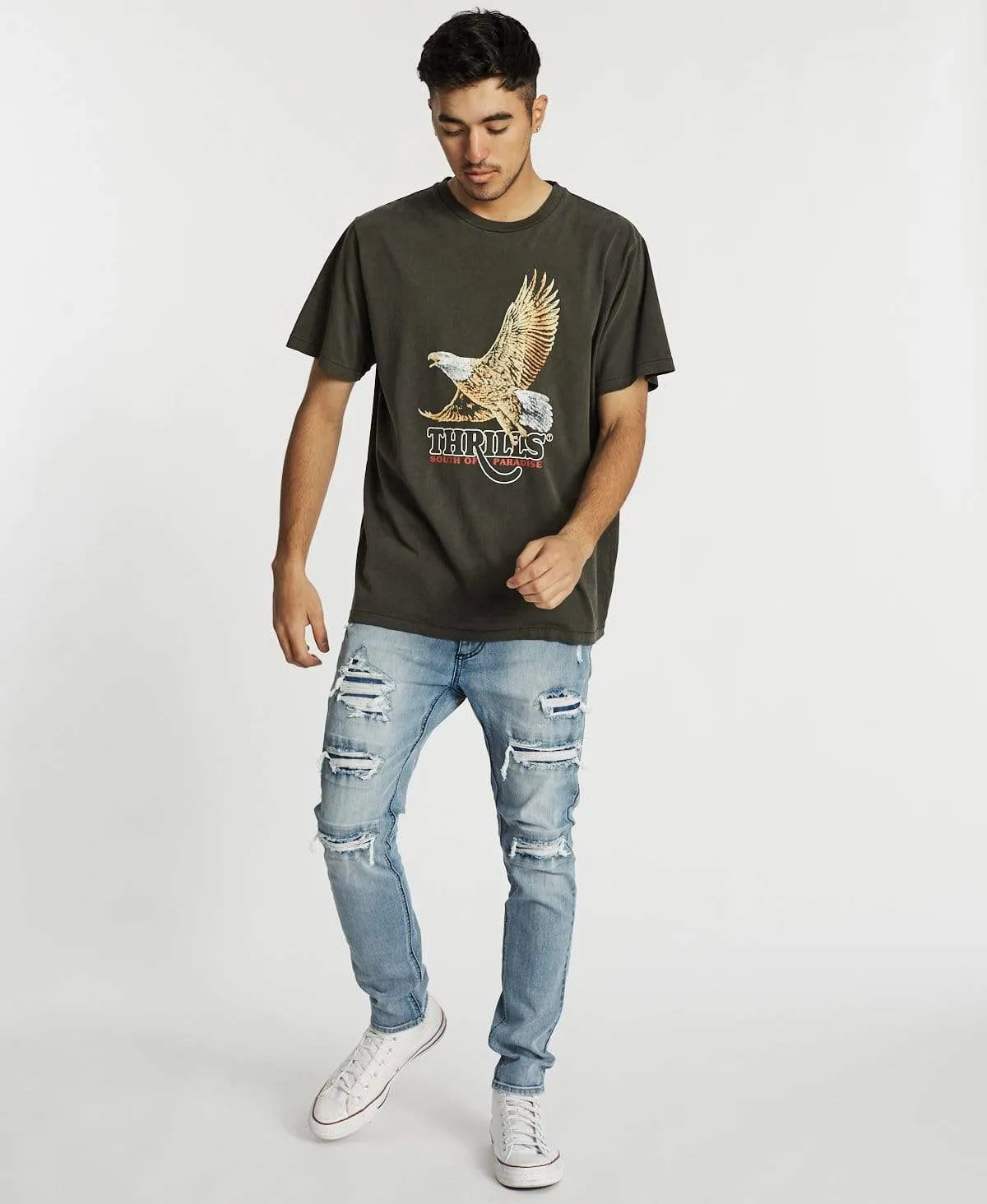 Victory Merch Fit T-Shirt Merch Black sold by Neverland product image thumbnail 4