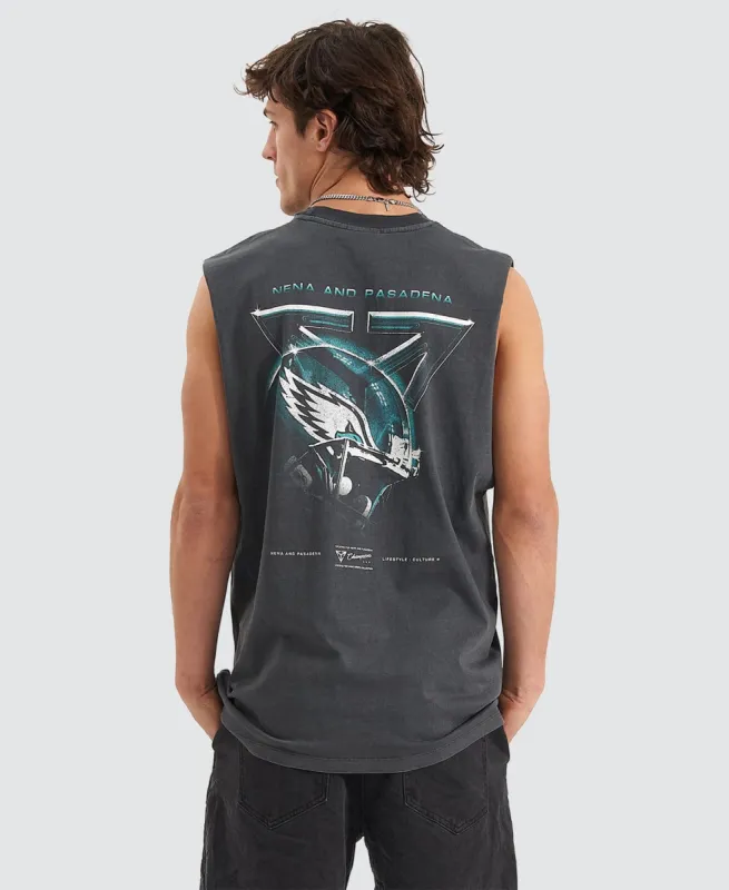 Eagles Relaxed Muscle Tee Grey sold by Neverland