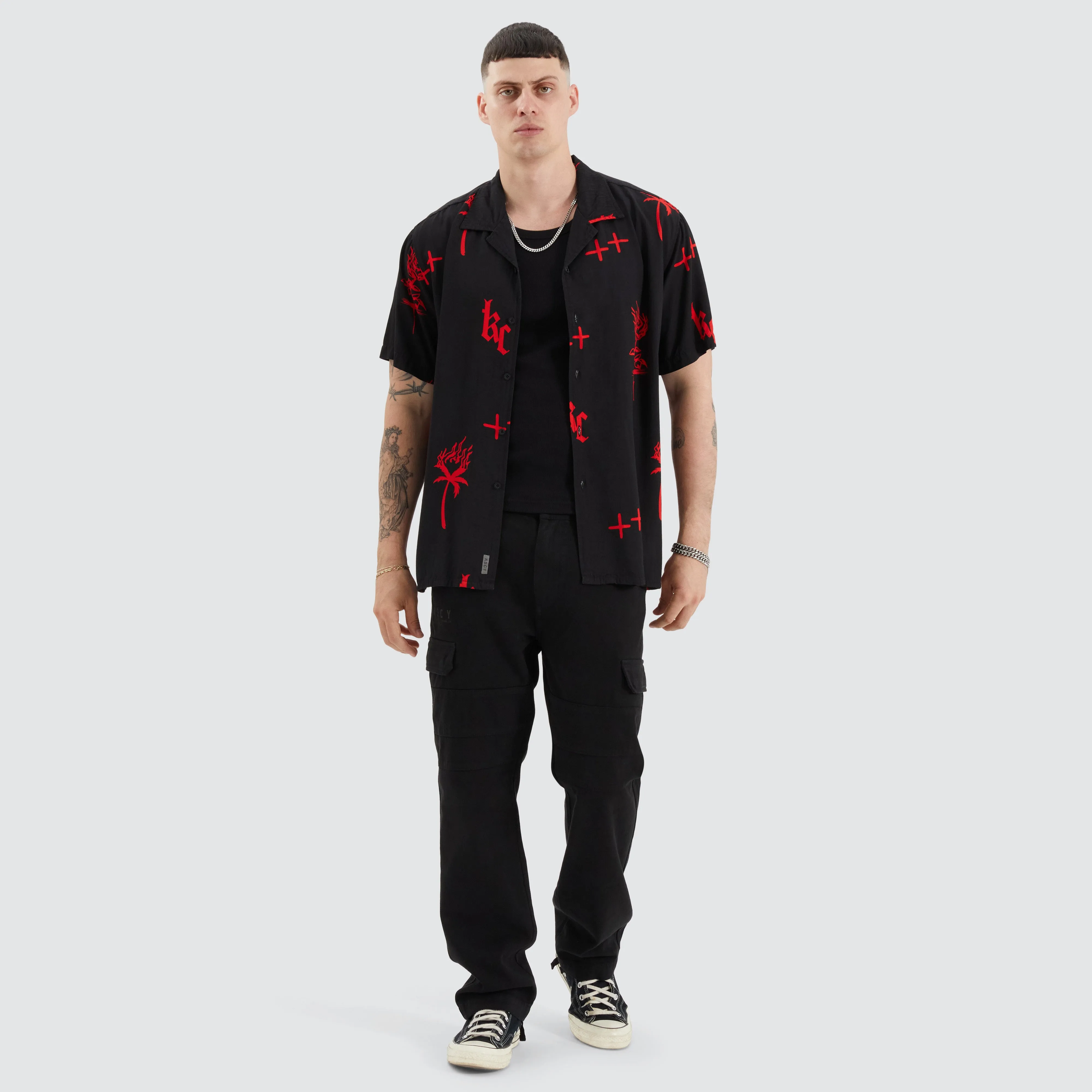 Salton Resort Shirt Lost in Fire Print sold by Neverland product image thumbnail 4