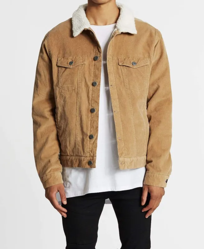 Denver Relaxed Trucker Jacket Tan sold by Neverland