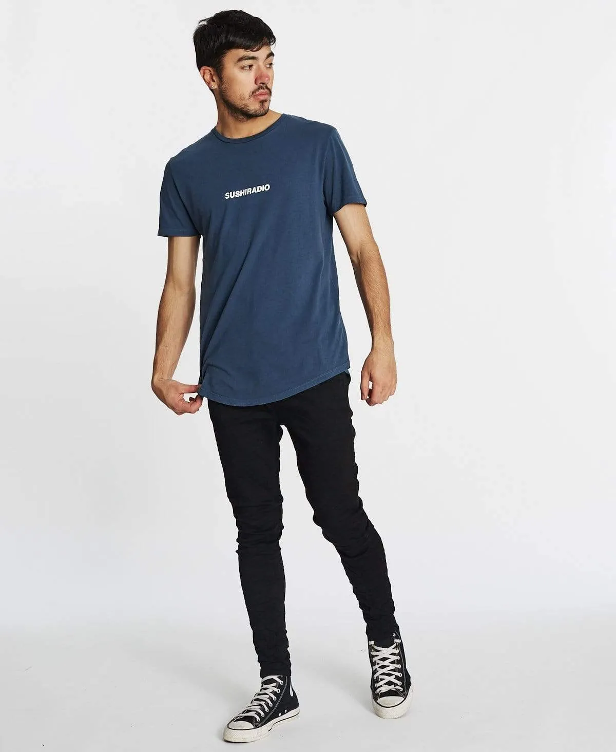 True Dual Curved Tee Pigment Petrol Blue sold by Neverland product image thumbnail 4