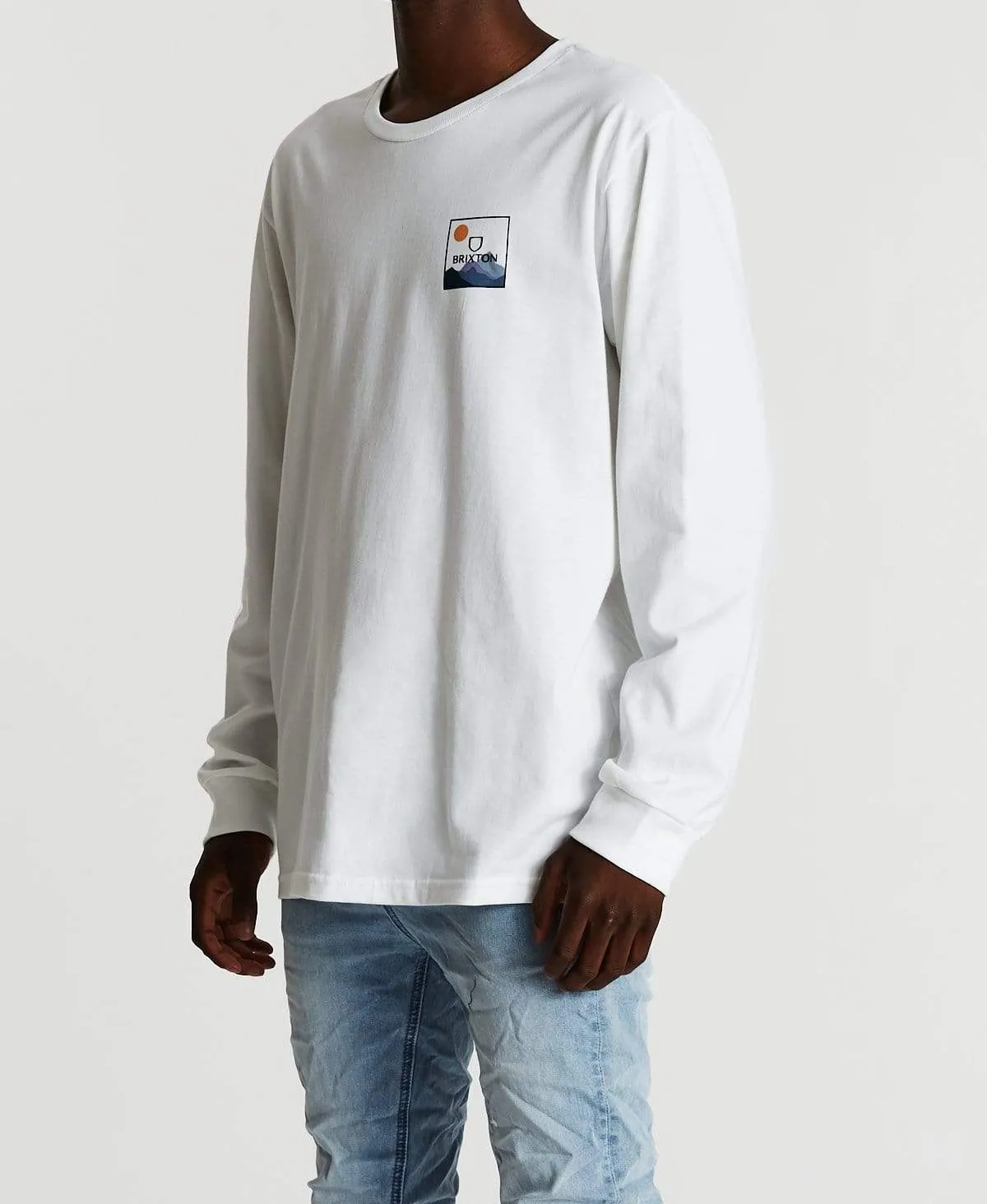 Alpha Square Long Sleeve Standard T-Shirt Mountain White sold by Neverland product image thumbnail 3
